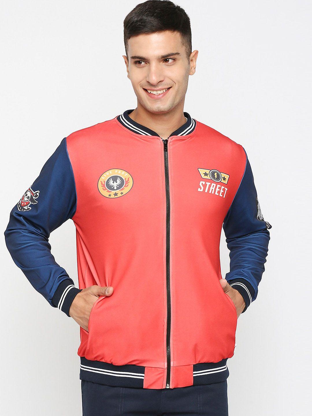 gullyactive lightweight printed varsity jacket