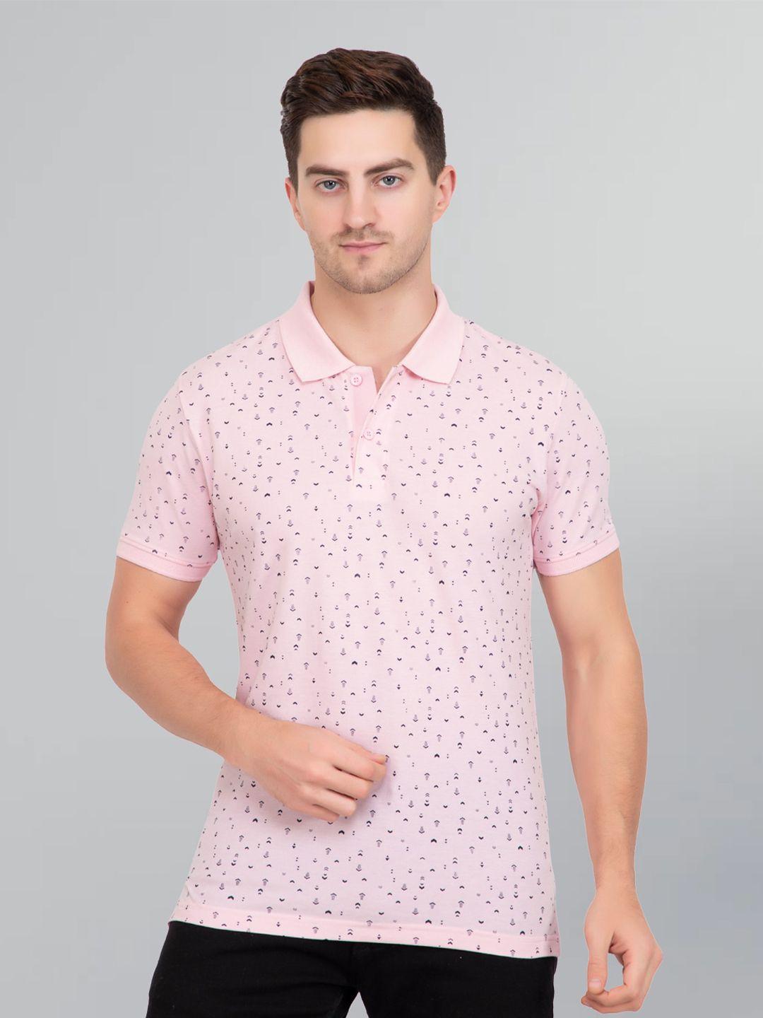 godfrey conversational printed polo collar cotton slim fit rapid-dry t-shirt