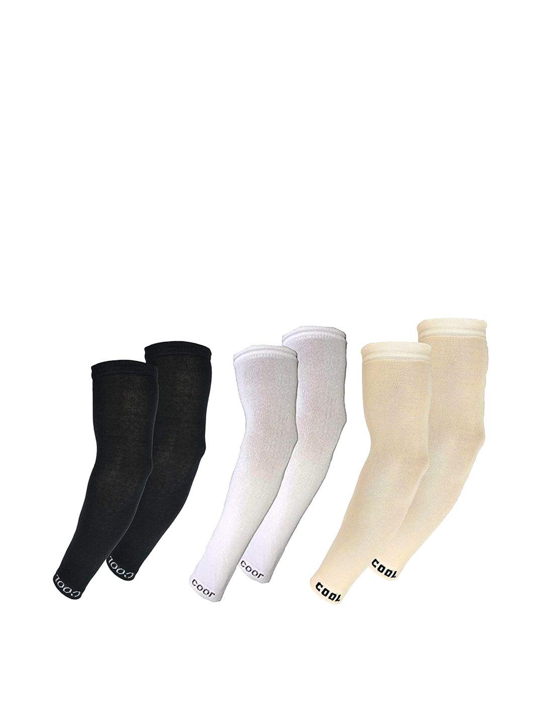 aadikart pack of 3 lightweight soft cotton sports arm sleeves gloves