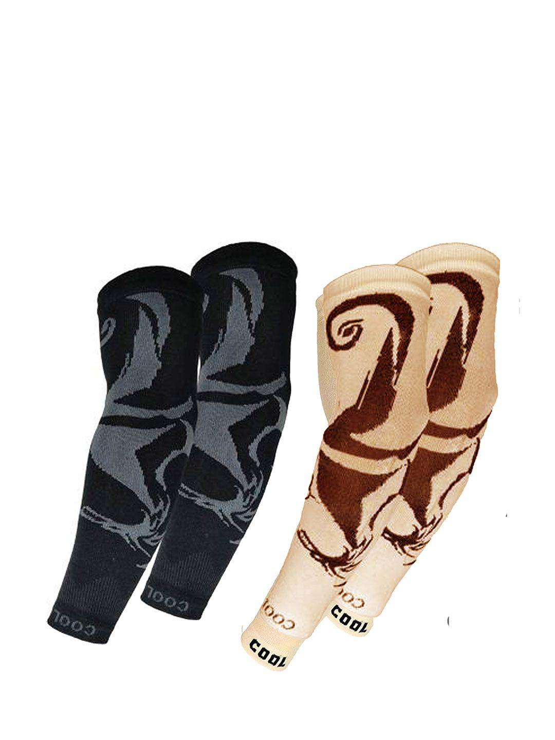 aadikart pack of 2 printed lightweight soft cotton sports arm sleeves