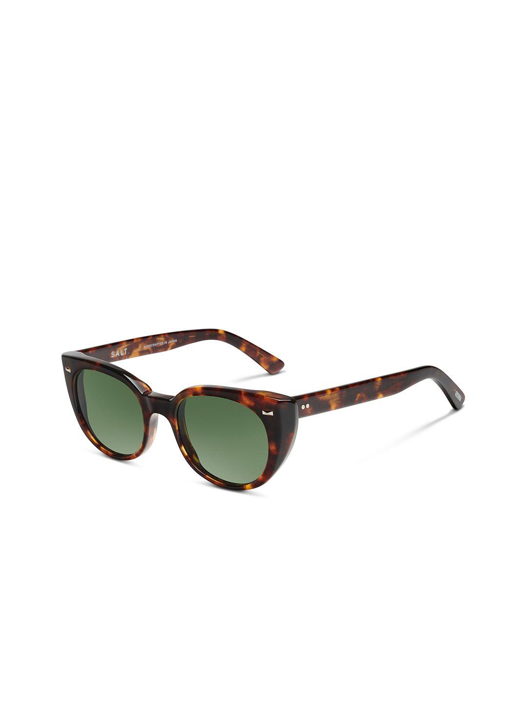 salt x taylor women toasted toffee cat eye sunglasses with polarised and uv protected lens