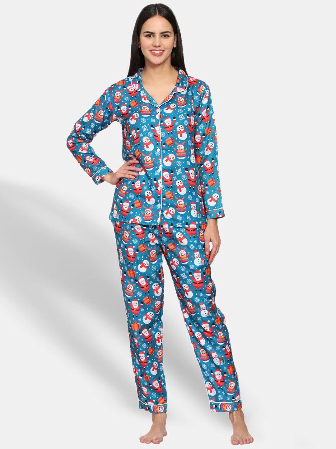 urban komfort conversational printed night suit