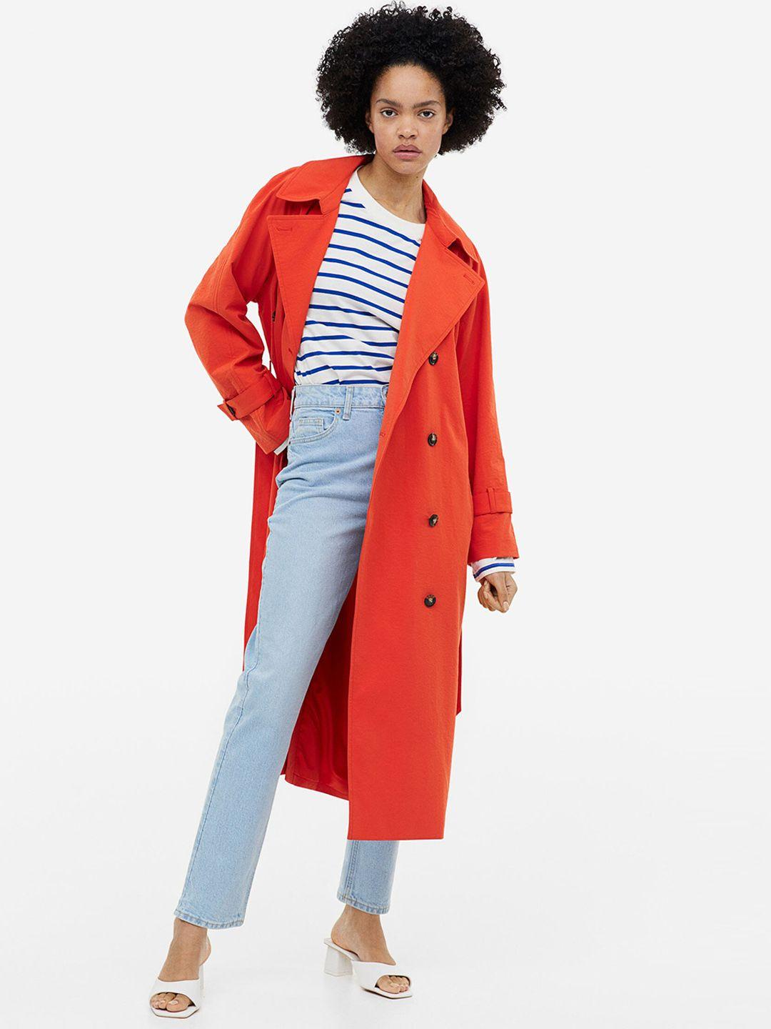 h&m double-breasted trenchcoat