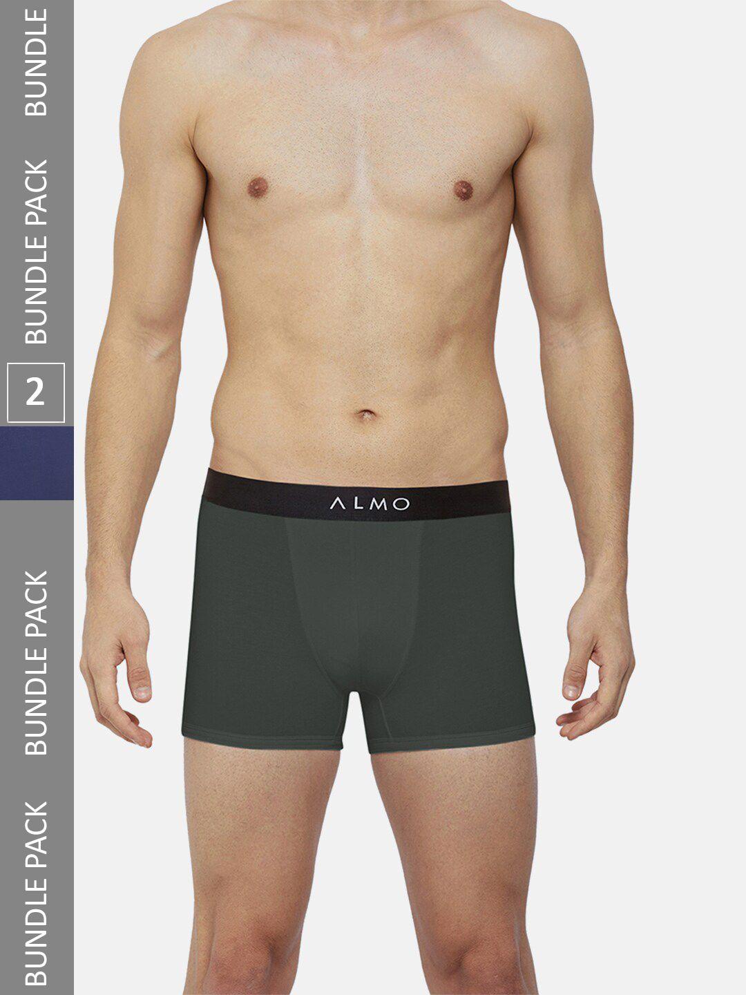 almo wear men pack of 2 cotton trunks