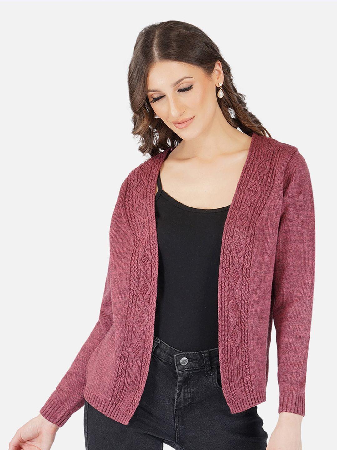 joe hazel women self design acrylic shrug