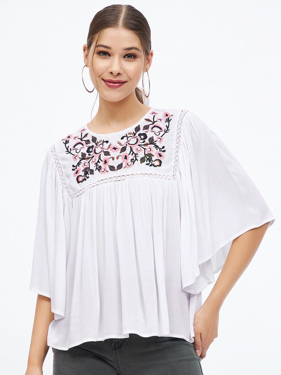 harpa floral flared sleeves top