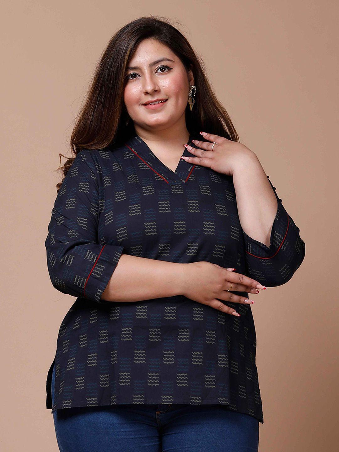 miravan plus size print top