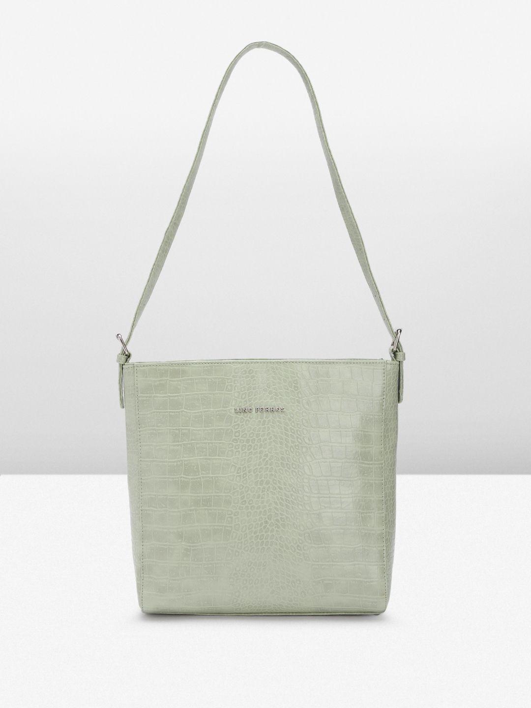 lino perros croc textured structured shoulder bag