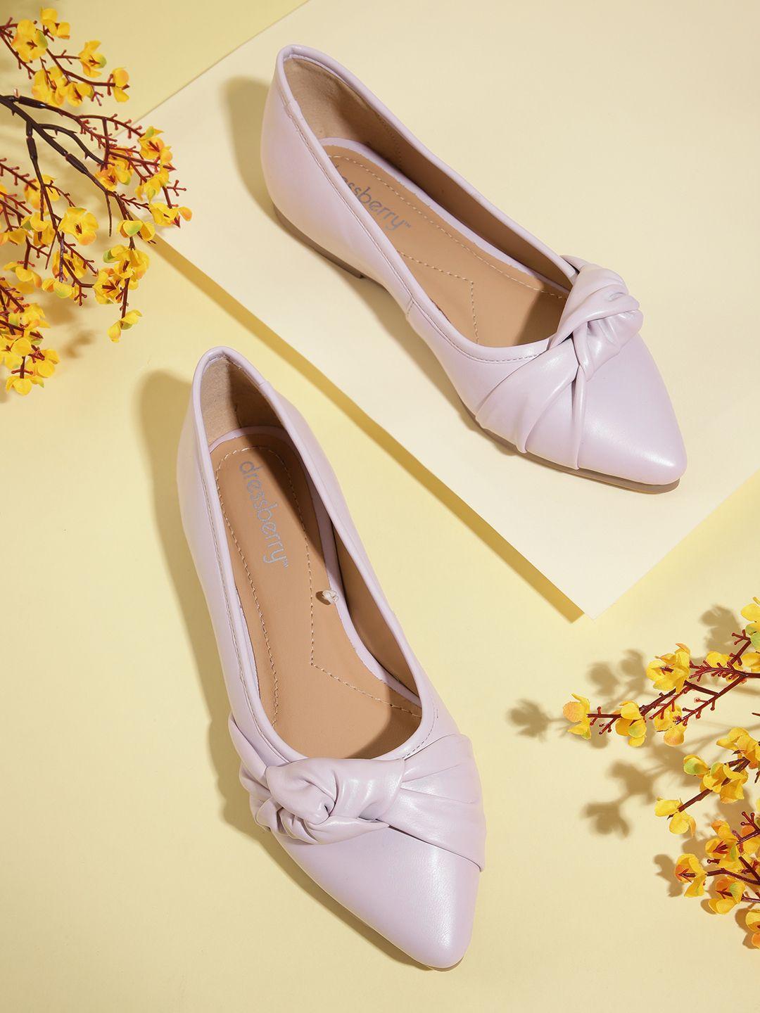 dressberry women ballerinas with knot detail