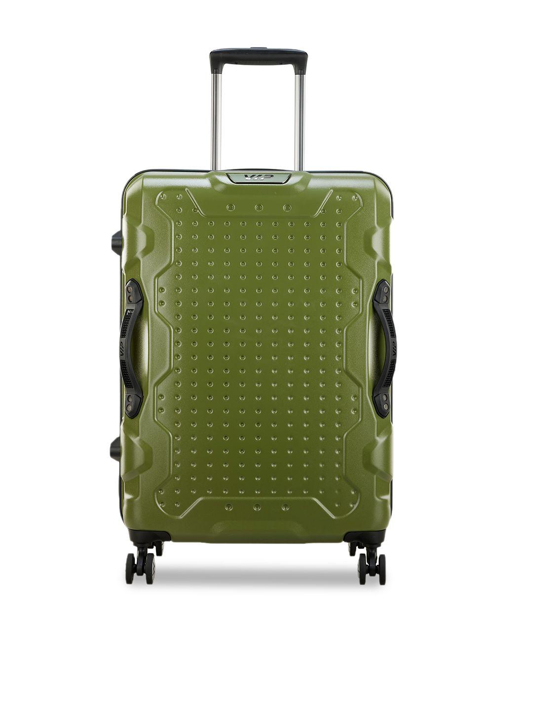 vip textured hard-sided medium trolley bag