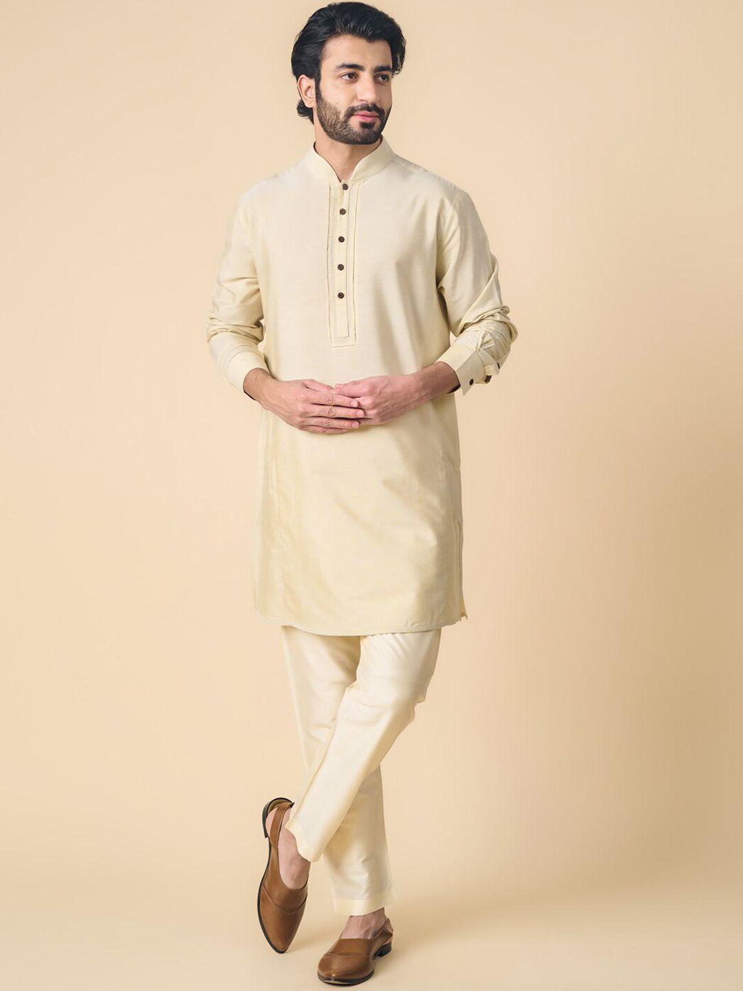 tasva men mandarin collar kurta