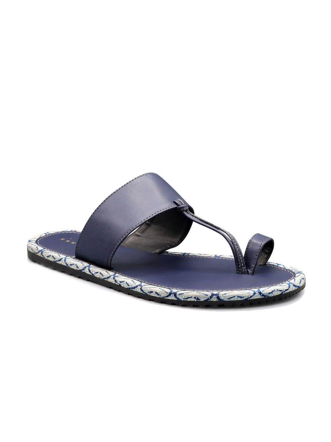 kanvas men no back strap open toe flats