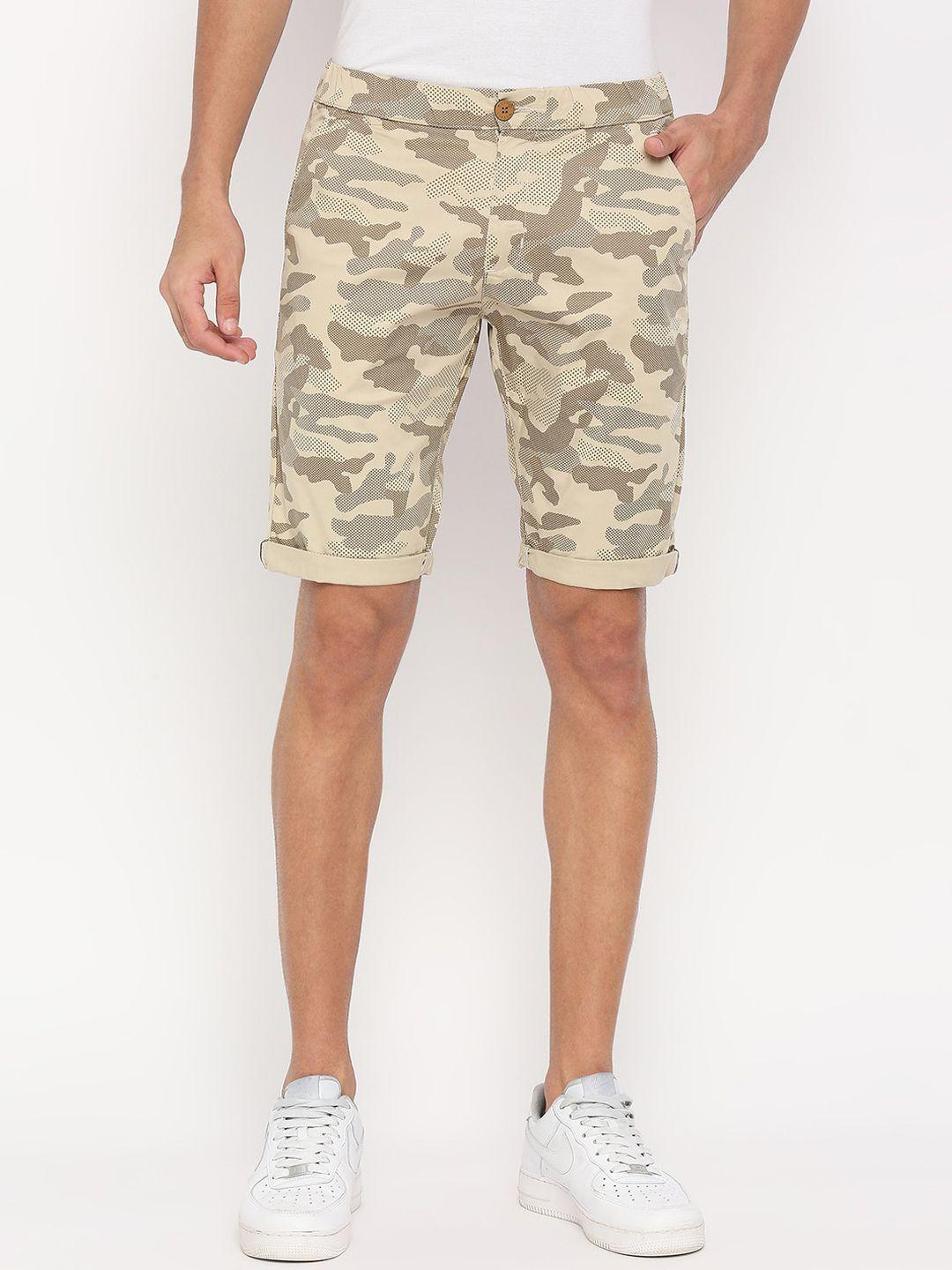 beevee men camouflage printed shorts