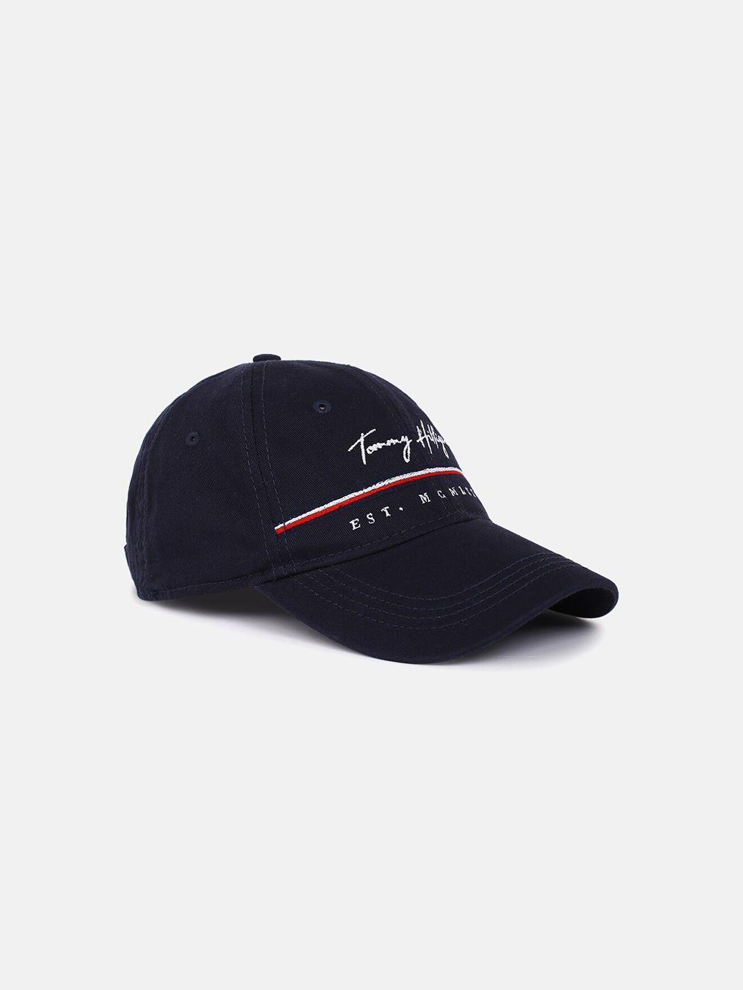 tommy hilfiger men embroidered cotton baseball cap