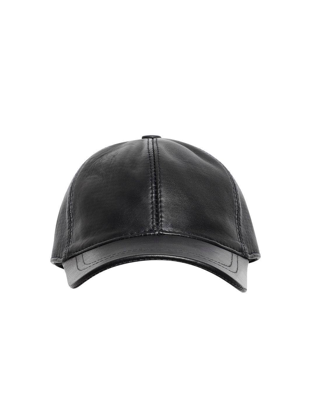 boohooman leather baseball cap