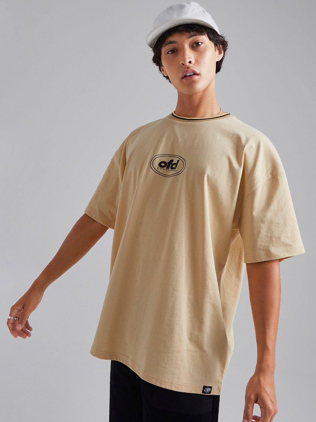 boohooman printed pure cotton oversized t-shirt