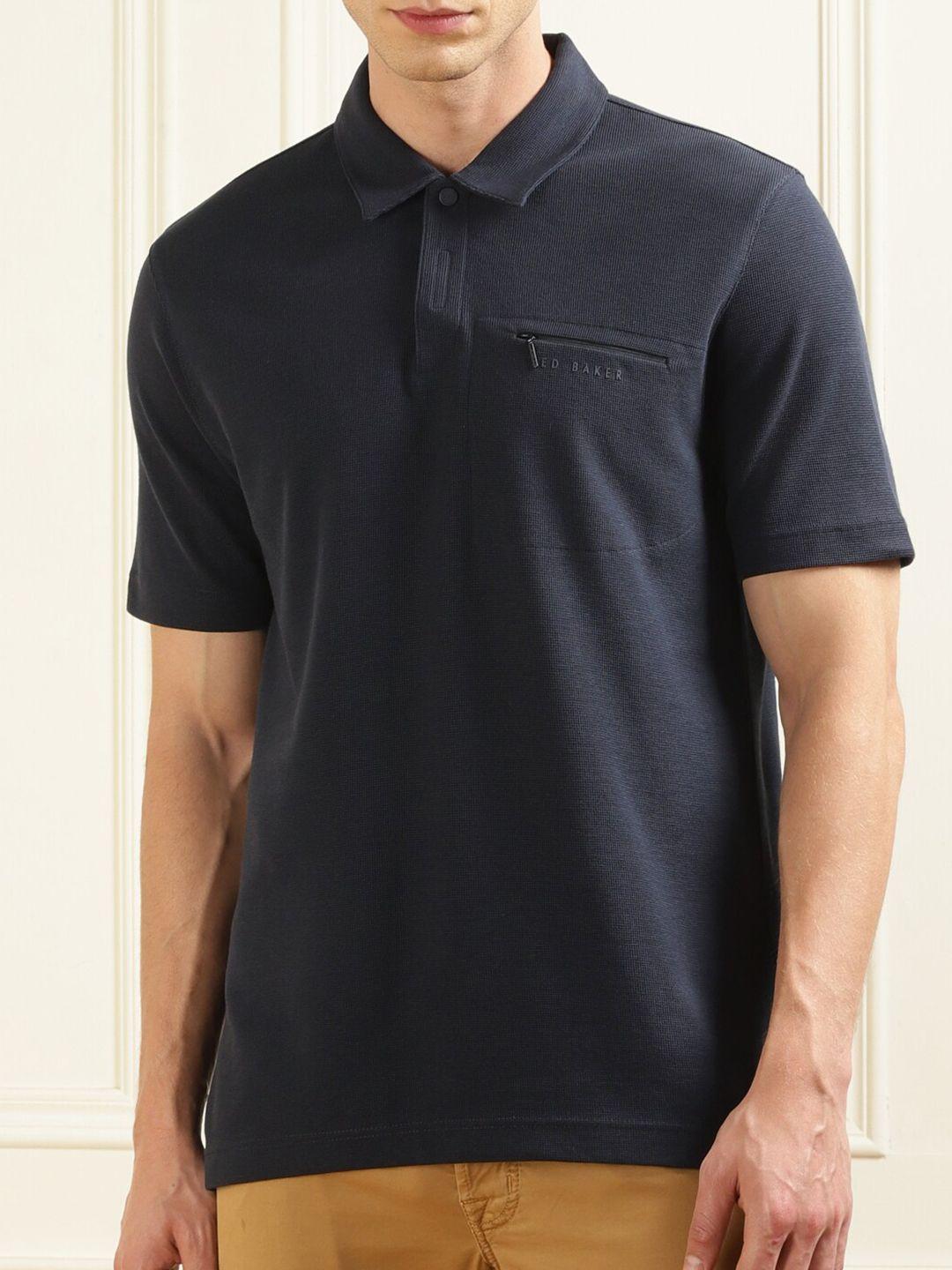 ted baker polo collar pure cotton t-shirt