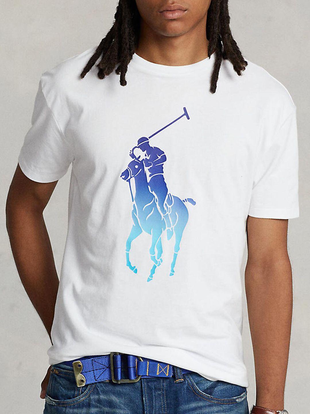 polo ralph lauren graphic printed cotton t-shirt