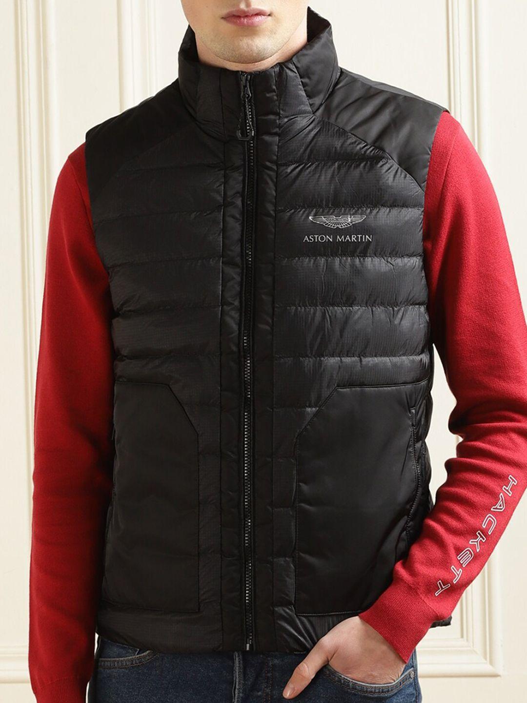 hackett london men sleeveless stand collar puffer jacket