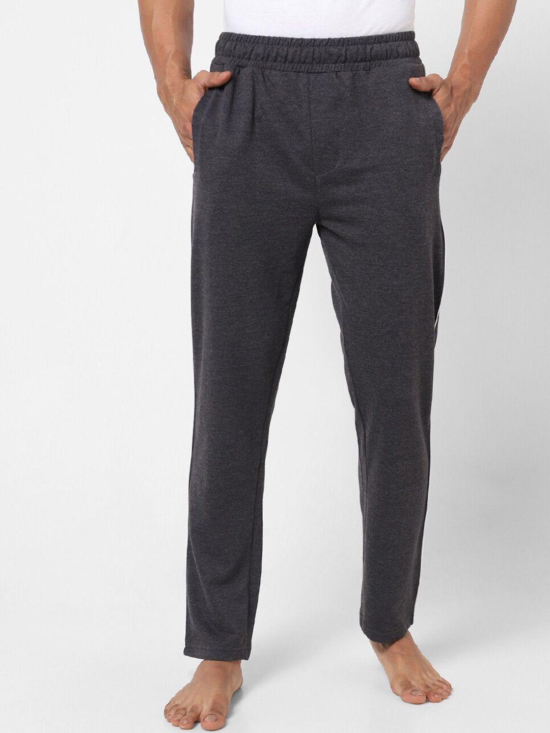 ajile by pantaloons men mid-rise straight lounge pants