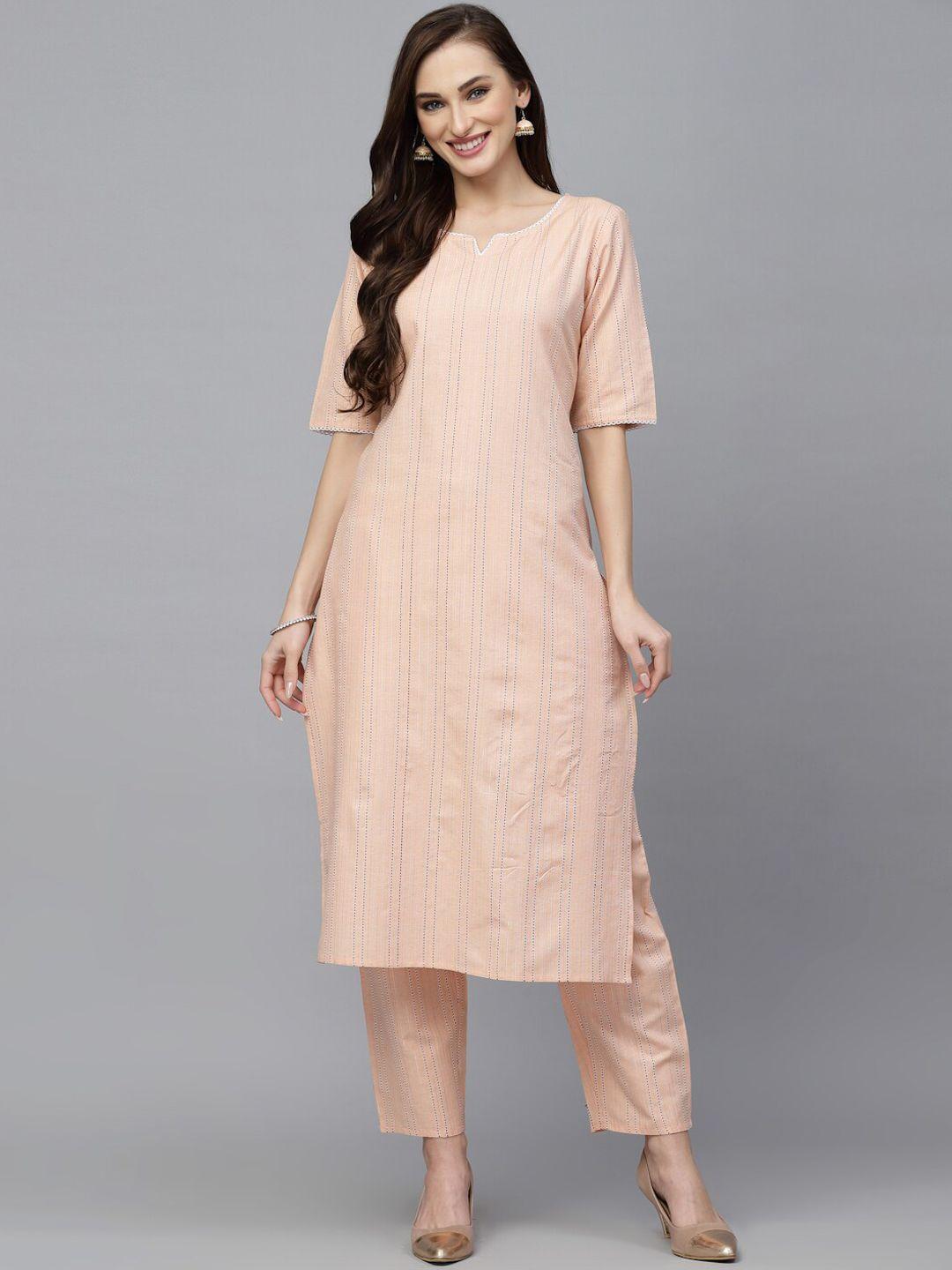 stylum striped kurta with trousers