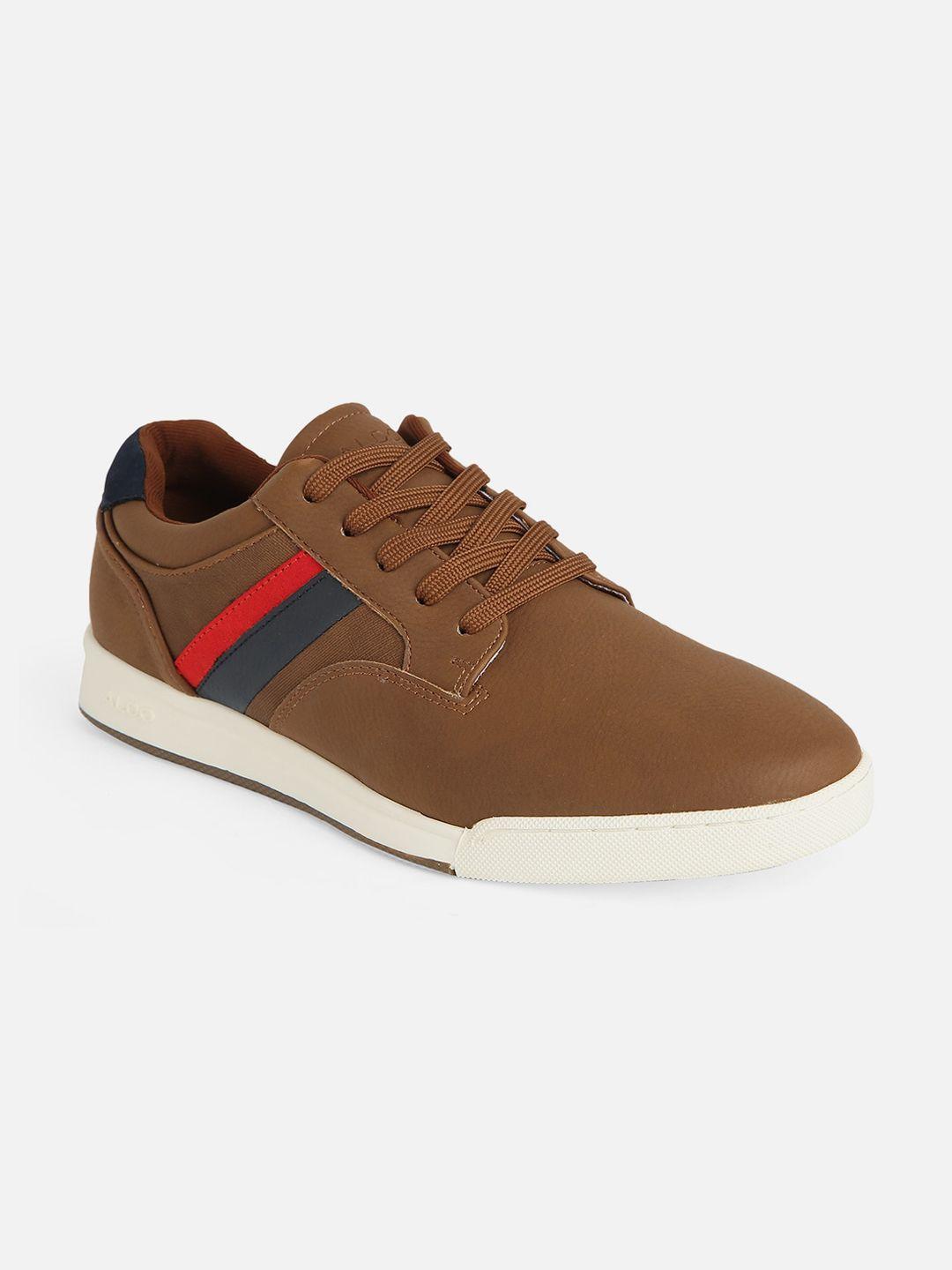 aldo men colourblocked round toe lace-ups sneakers