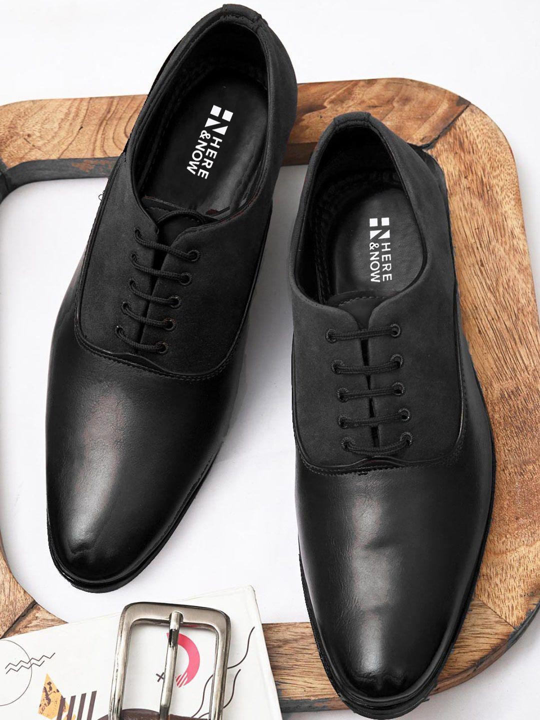 here&now men lace-up formal oxfords