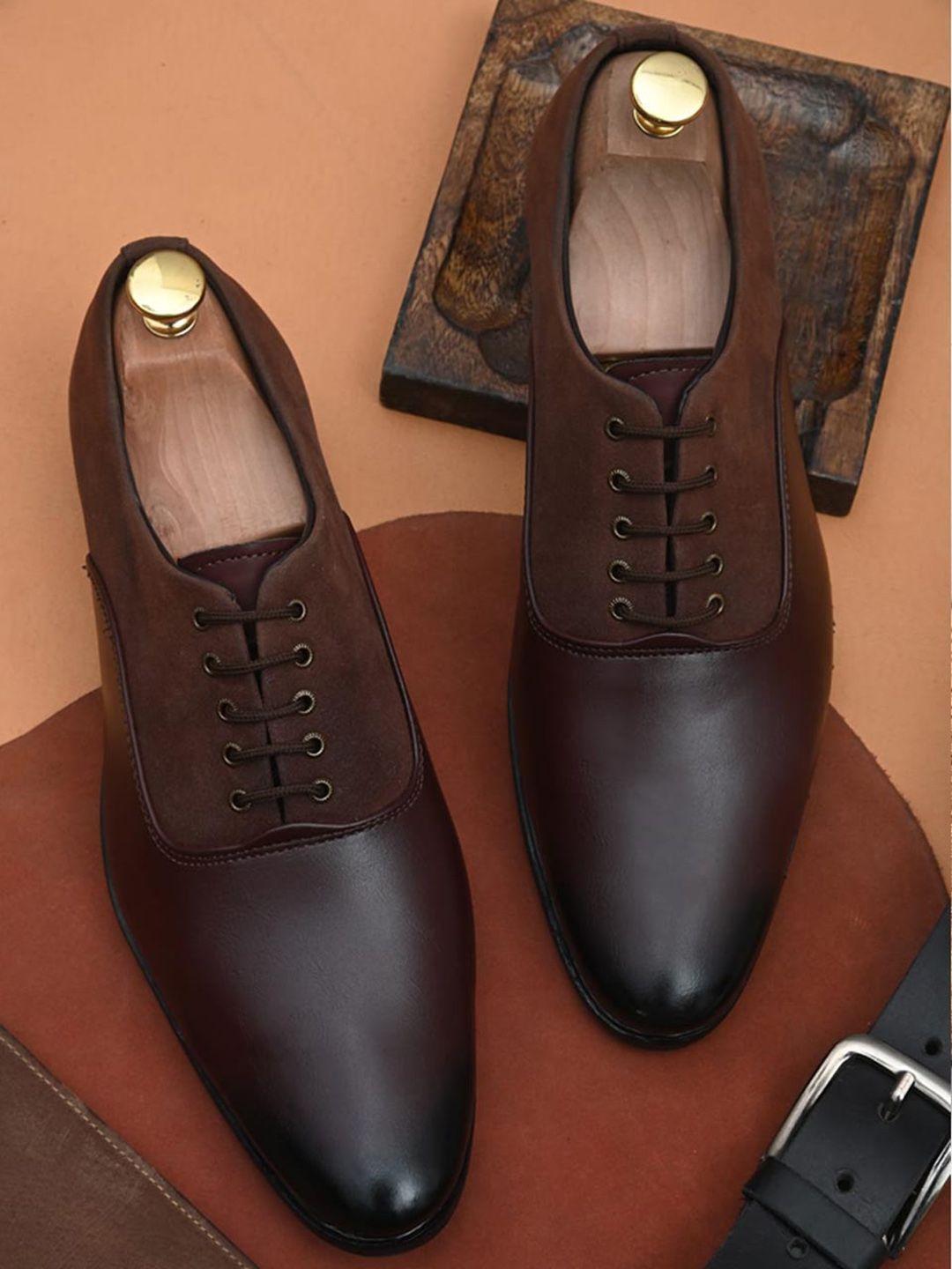 here&now men lace-up formal oxfords