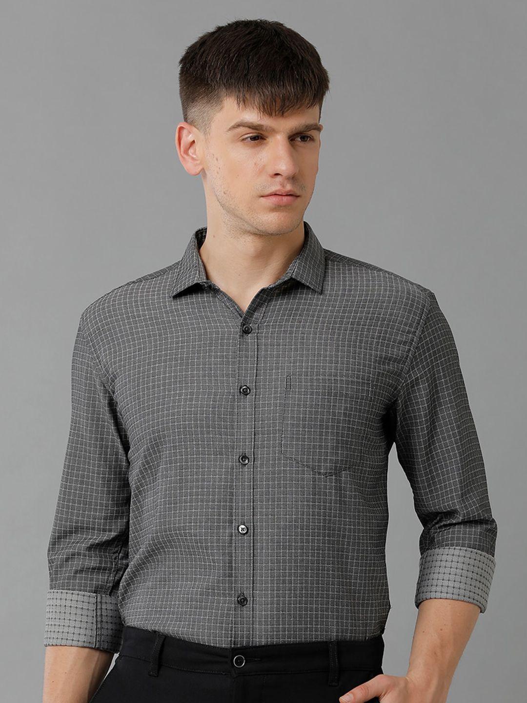 yovish grid tattersall checks cotton formal shirt