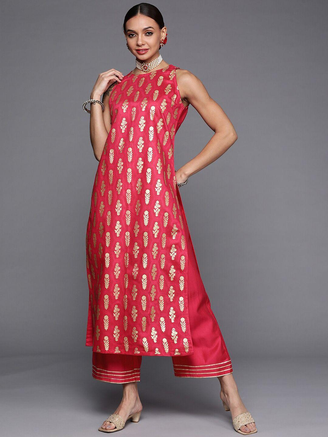 indo era ethnic motifs printed kurta with palazzos