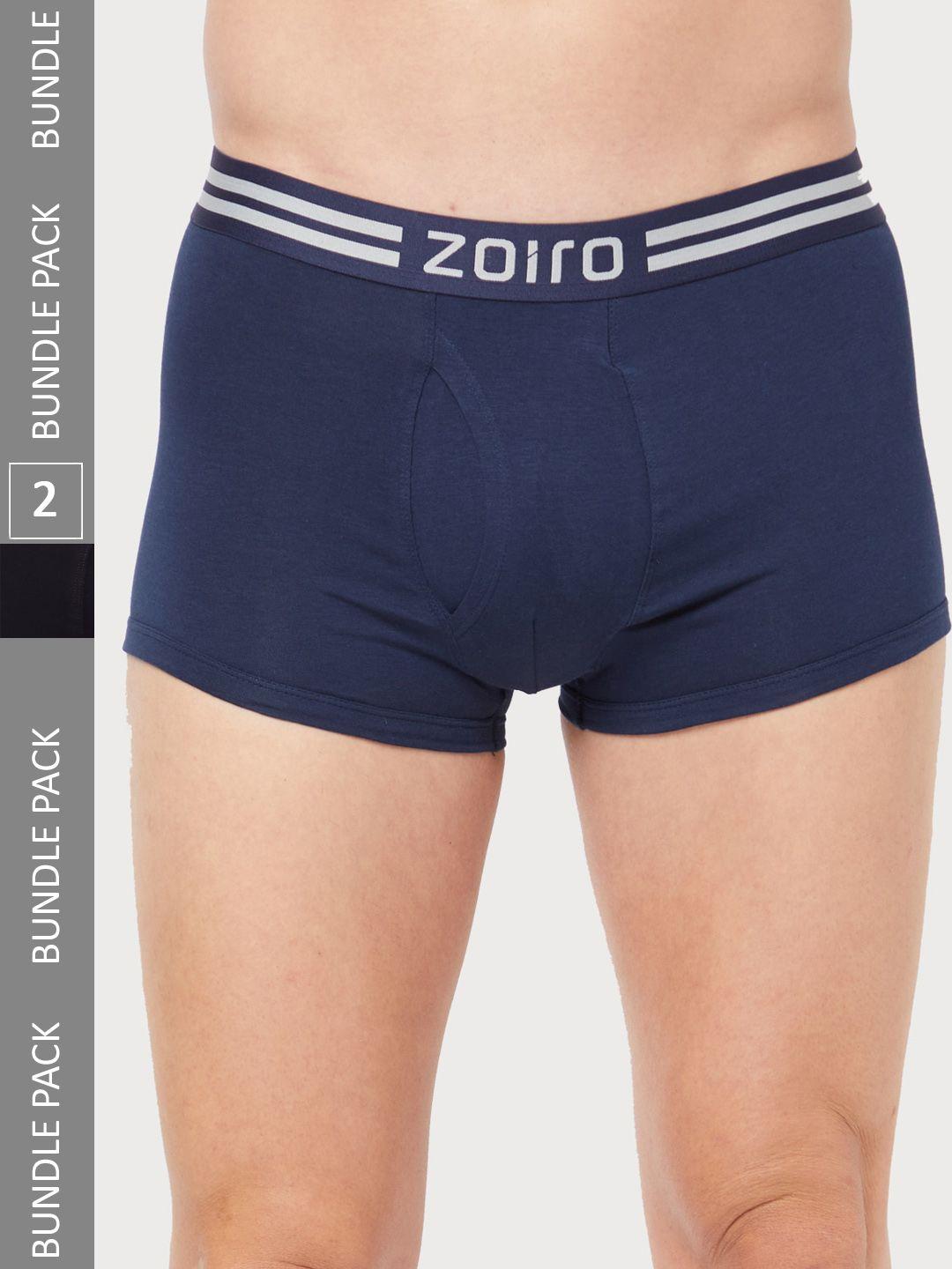 zoiro pack of 2 logo printed detail trunks