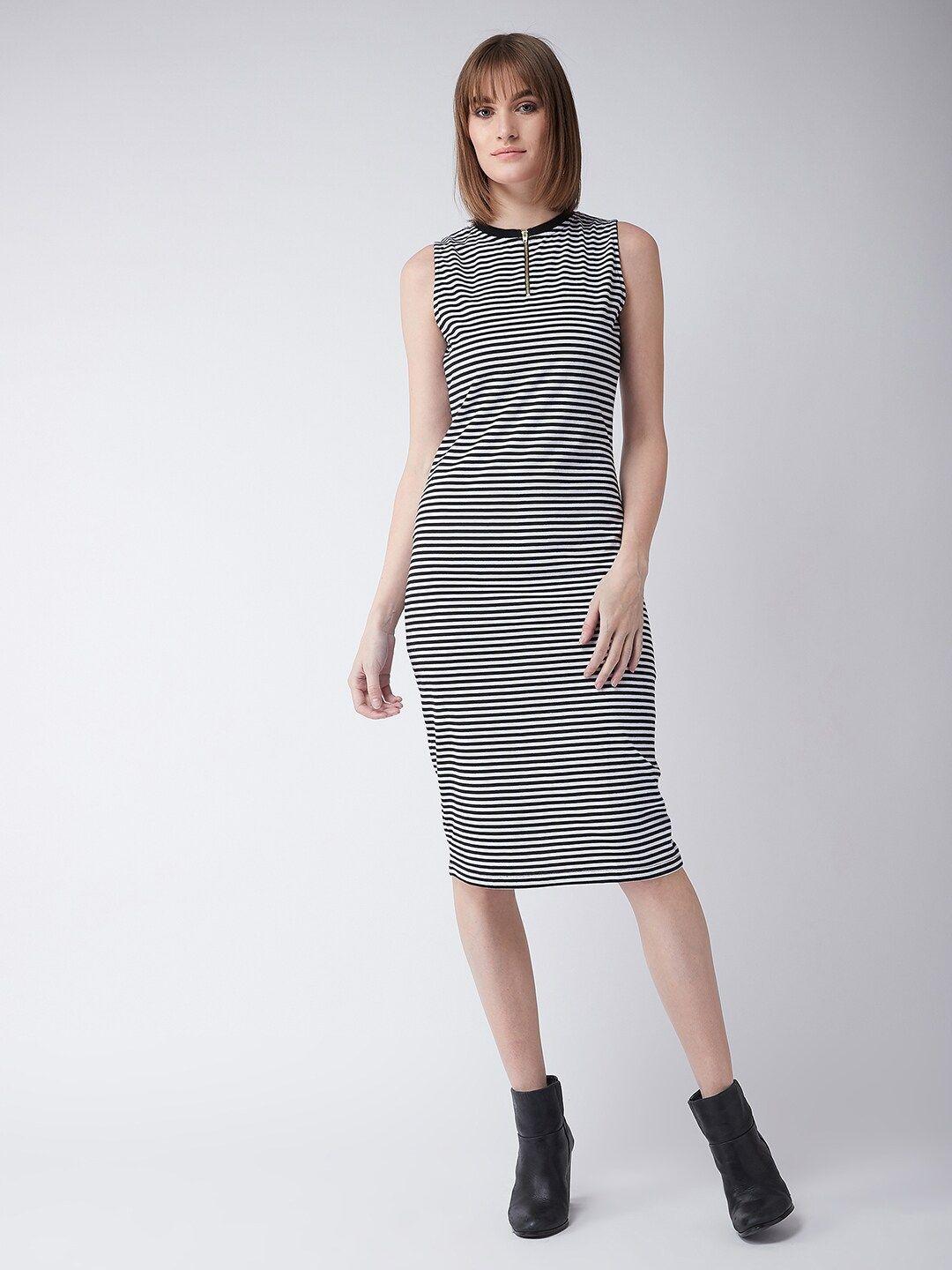 miss chase striped sheath dress