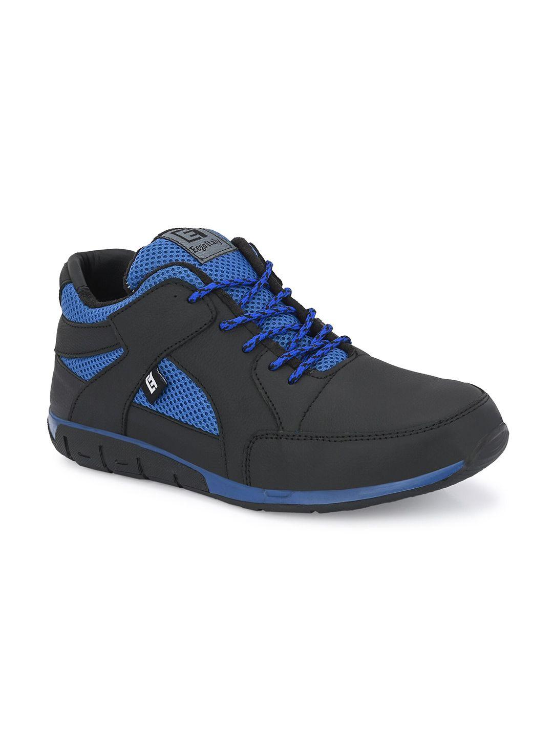 eego italy men leather anti skid sole training or gym non-marking shoes