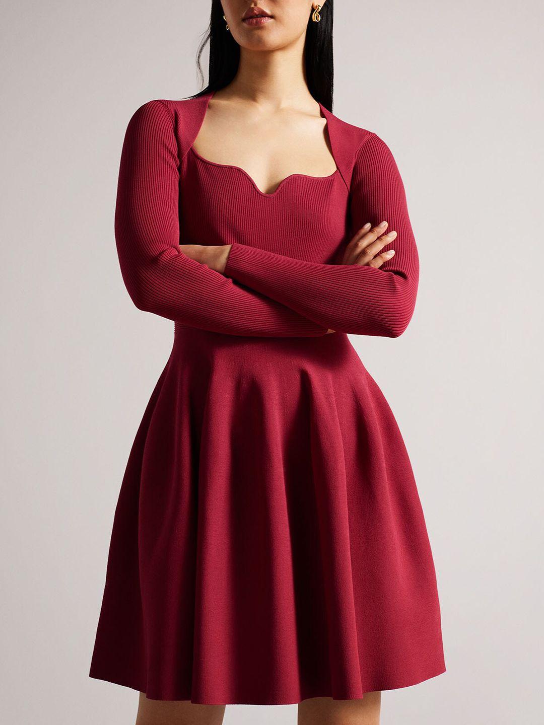 ted baker sweetheart neck dress