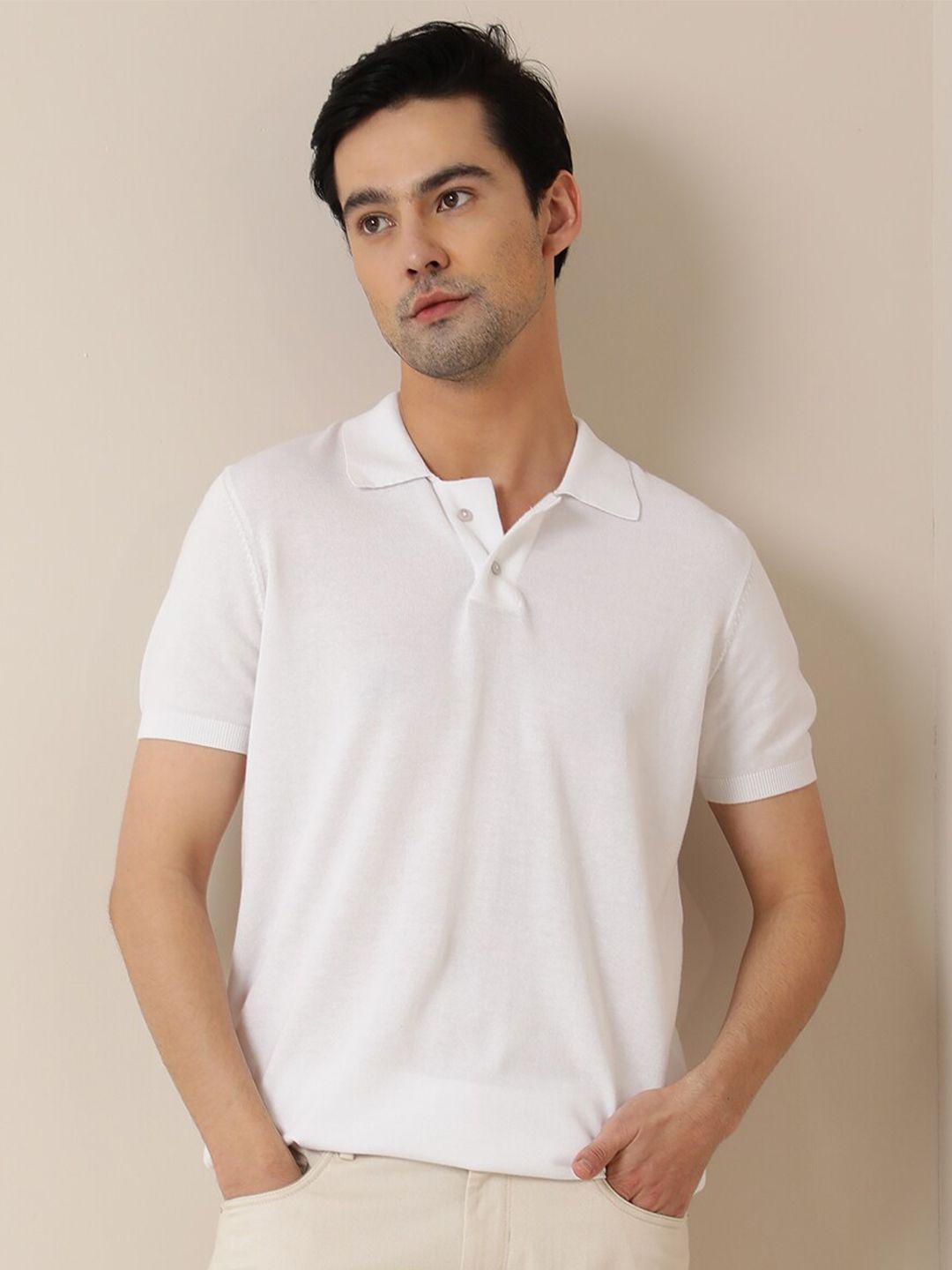 rare rabbit polo collar slim fit cotton t-shirt