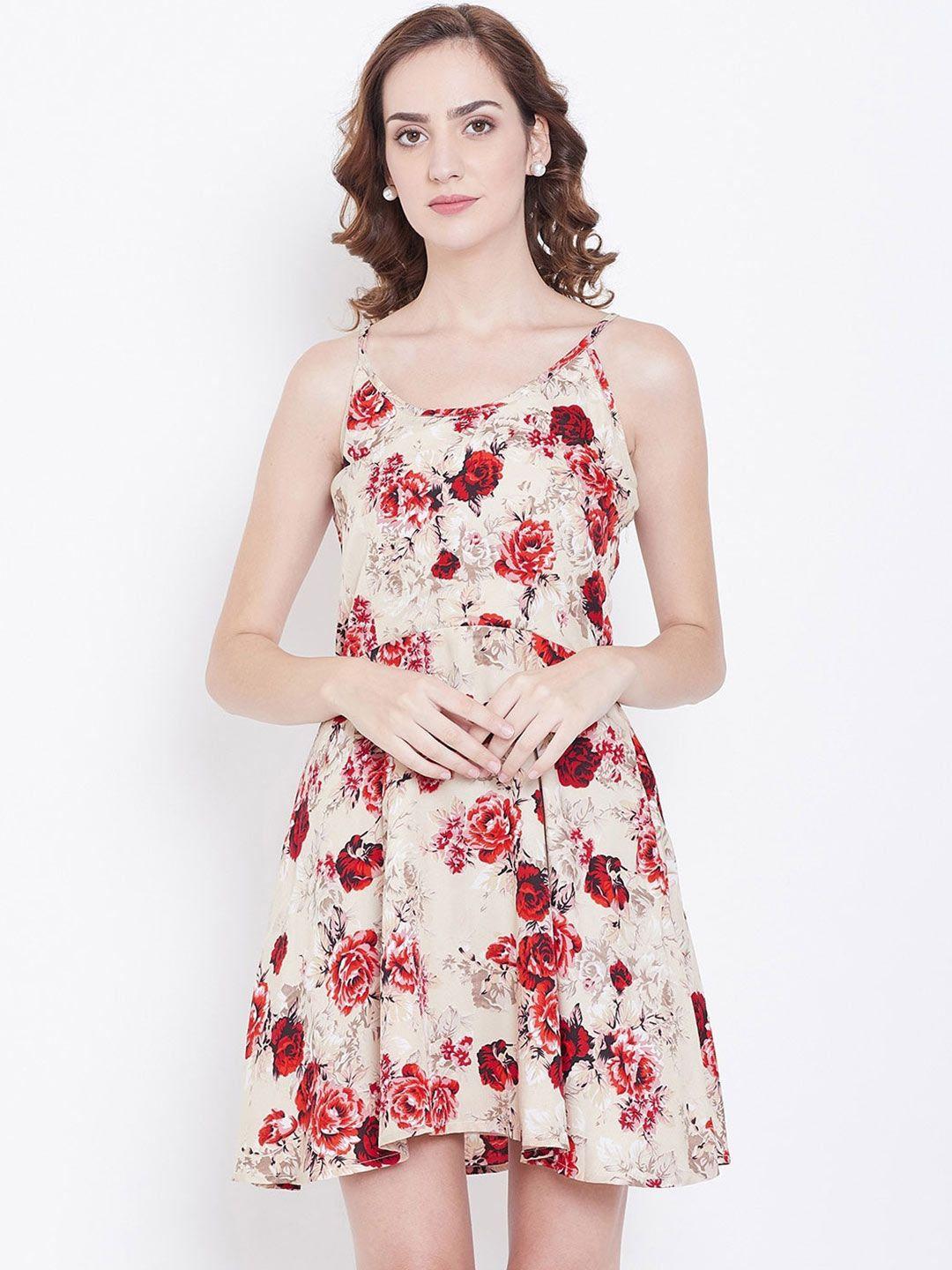 dodo & moa shoulder sleeves floral dress