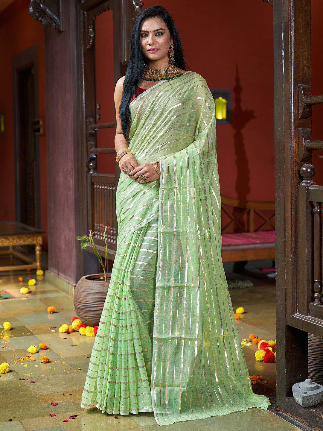 karagiri striped cotton saree