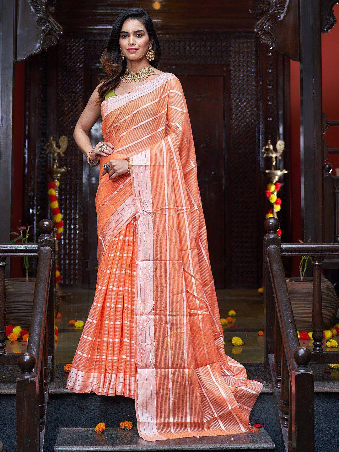 karagiri striped silk saree