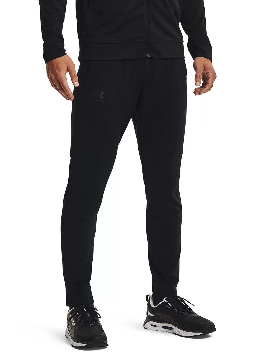 under armour men solid mid-rise regular fit sports track pants