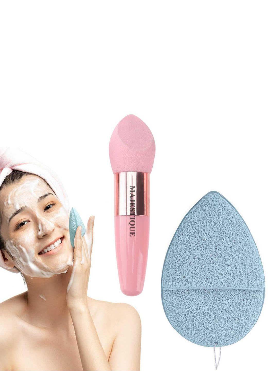 majestique facial cleaning sponge with cut makeup sponge