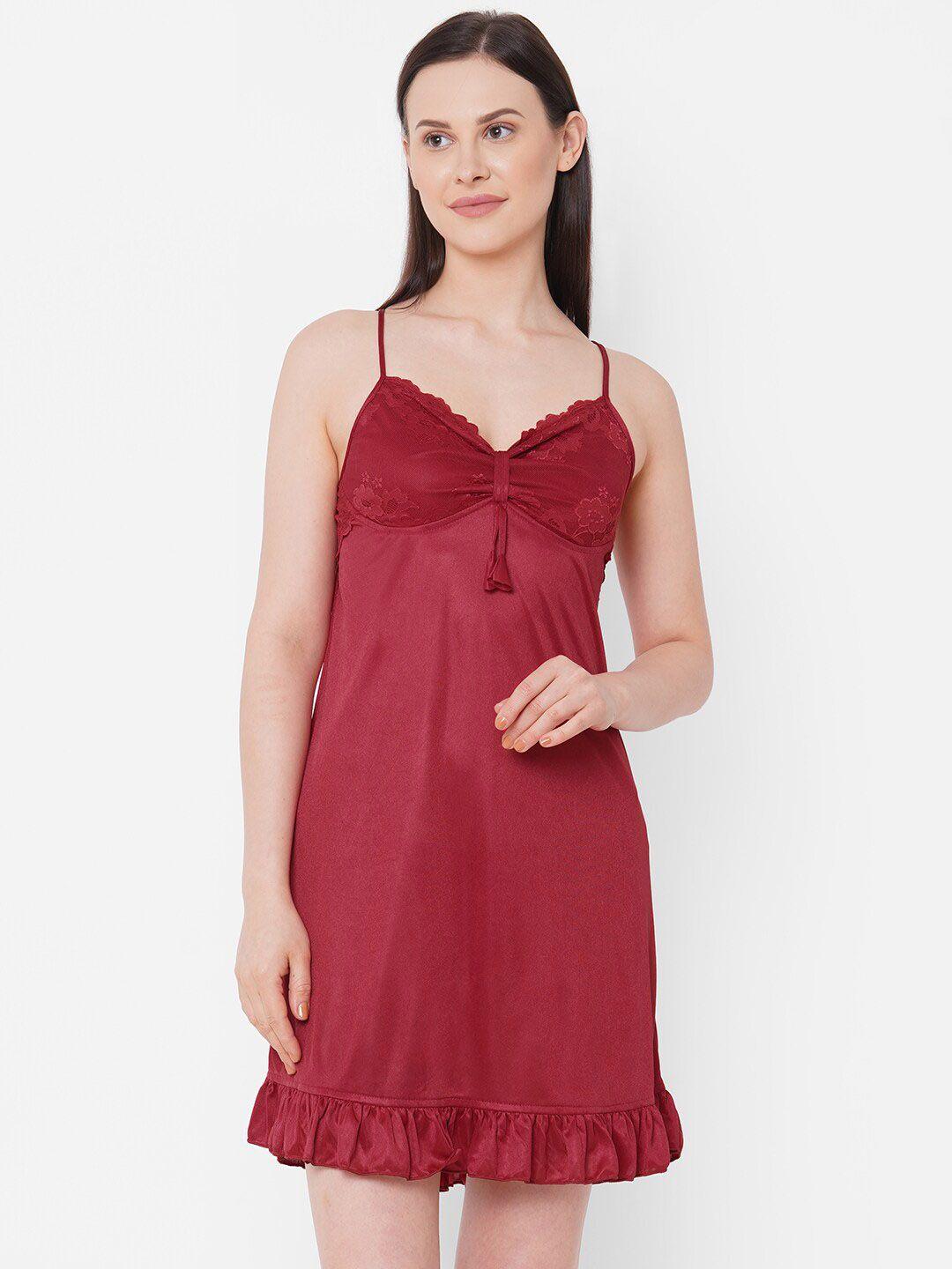 noira shoulder straps satin baby doll