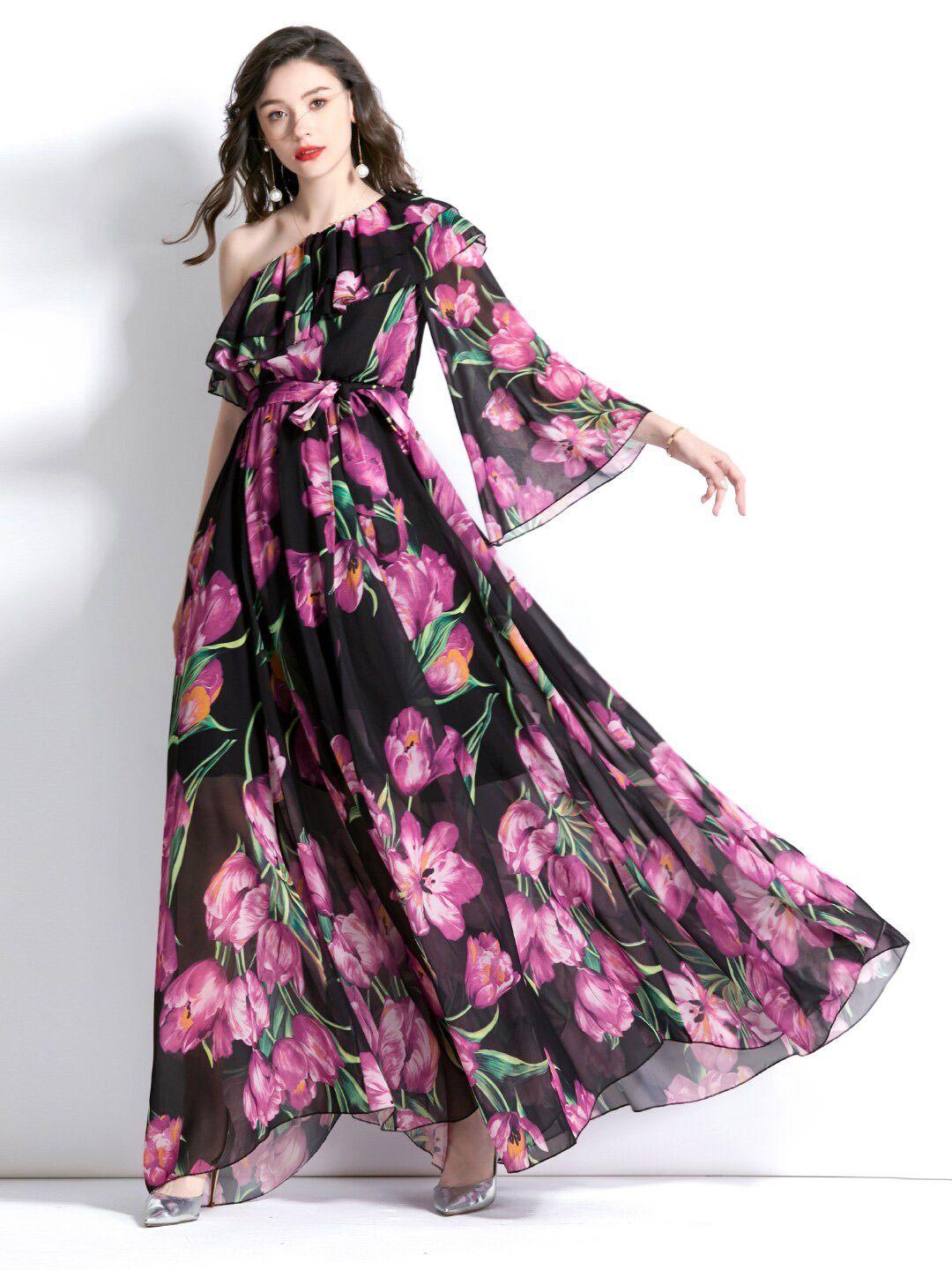 jc collection floral printed maxi dress