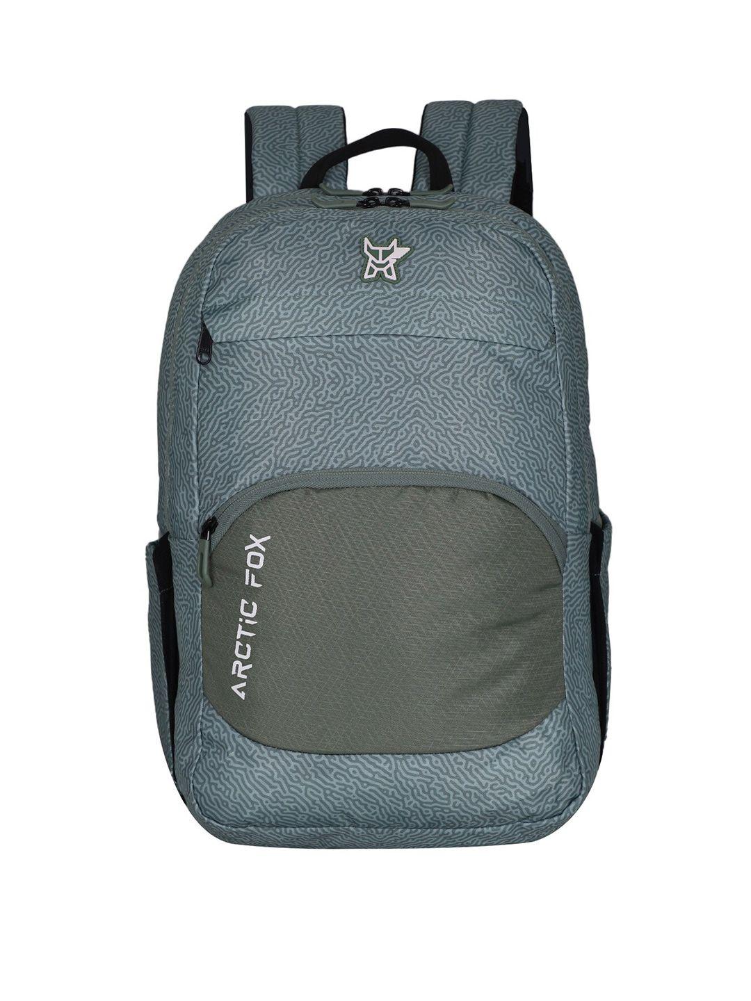 arctic fox printed water resistance laptop bag