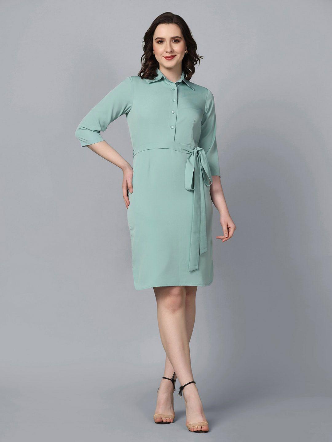 powersutra knee length shirt dress