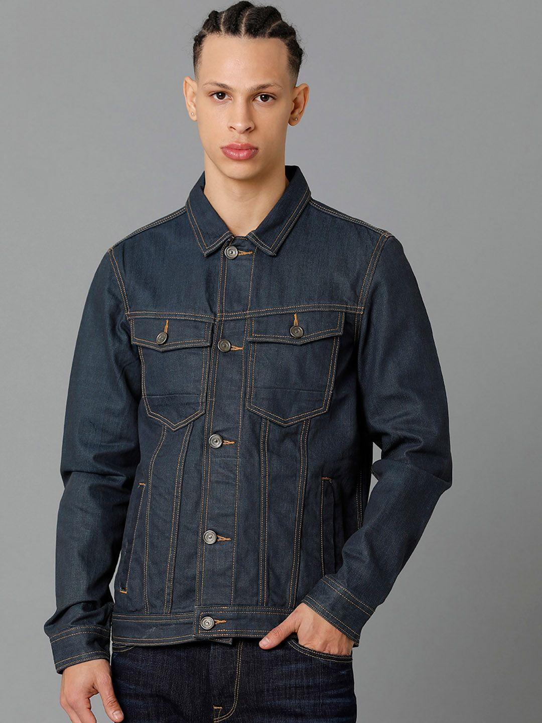 voi jeans men washed cotton denim jacket