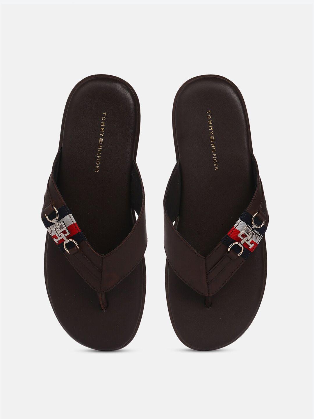 tommy hilfiger men leather comfort sandals