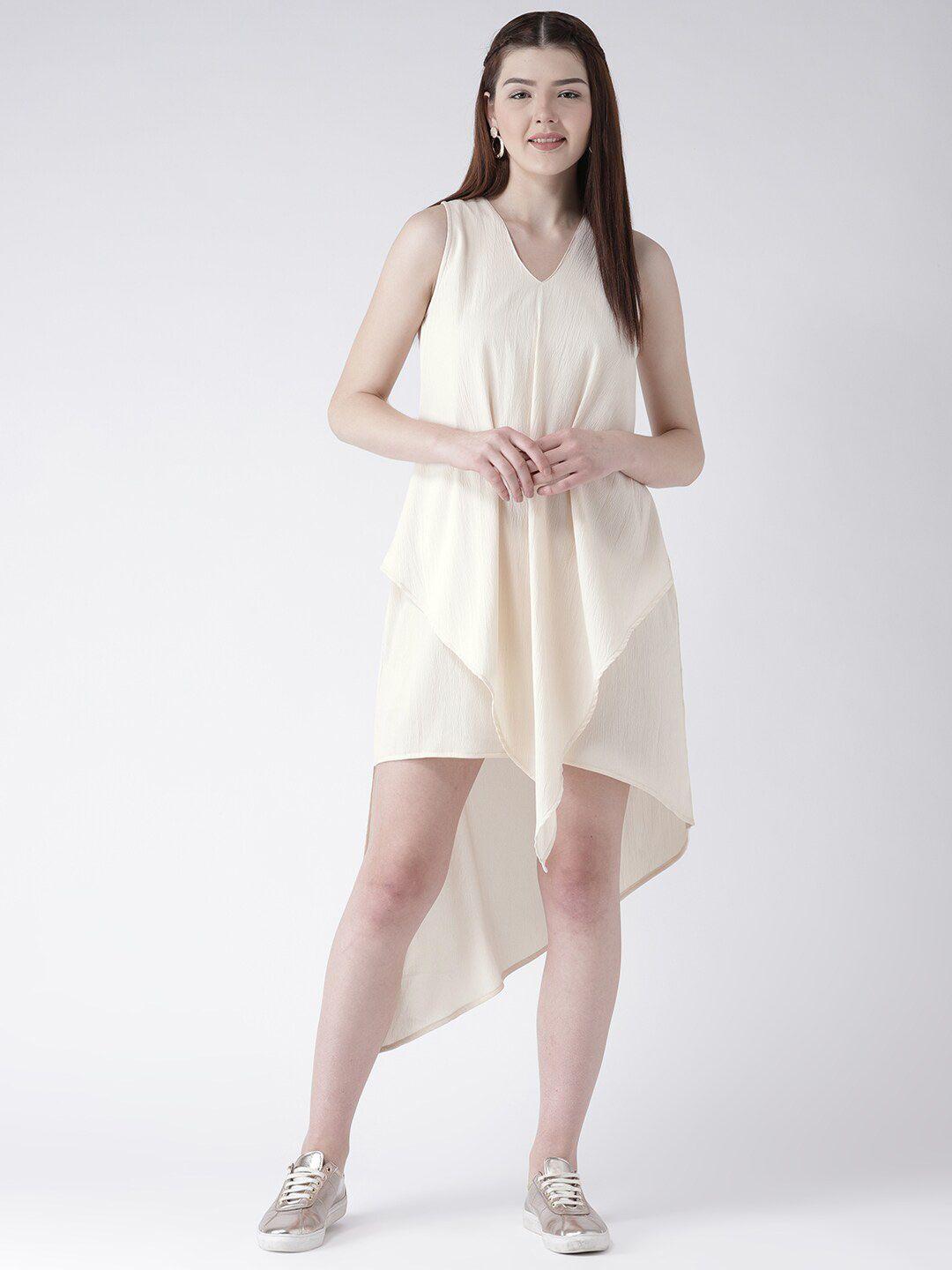 dodo & moa v-neck asymmetric a-line dress