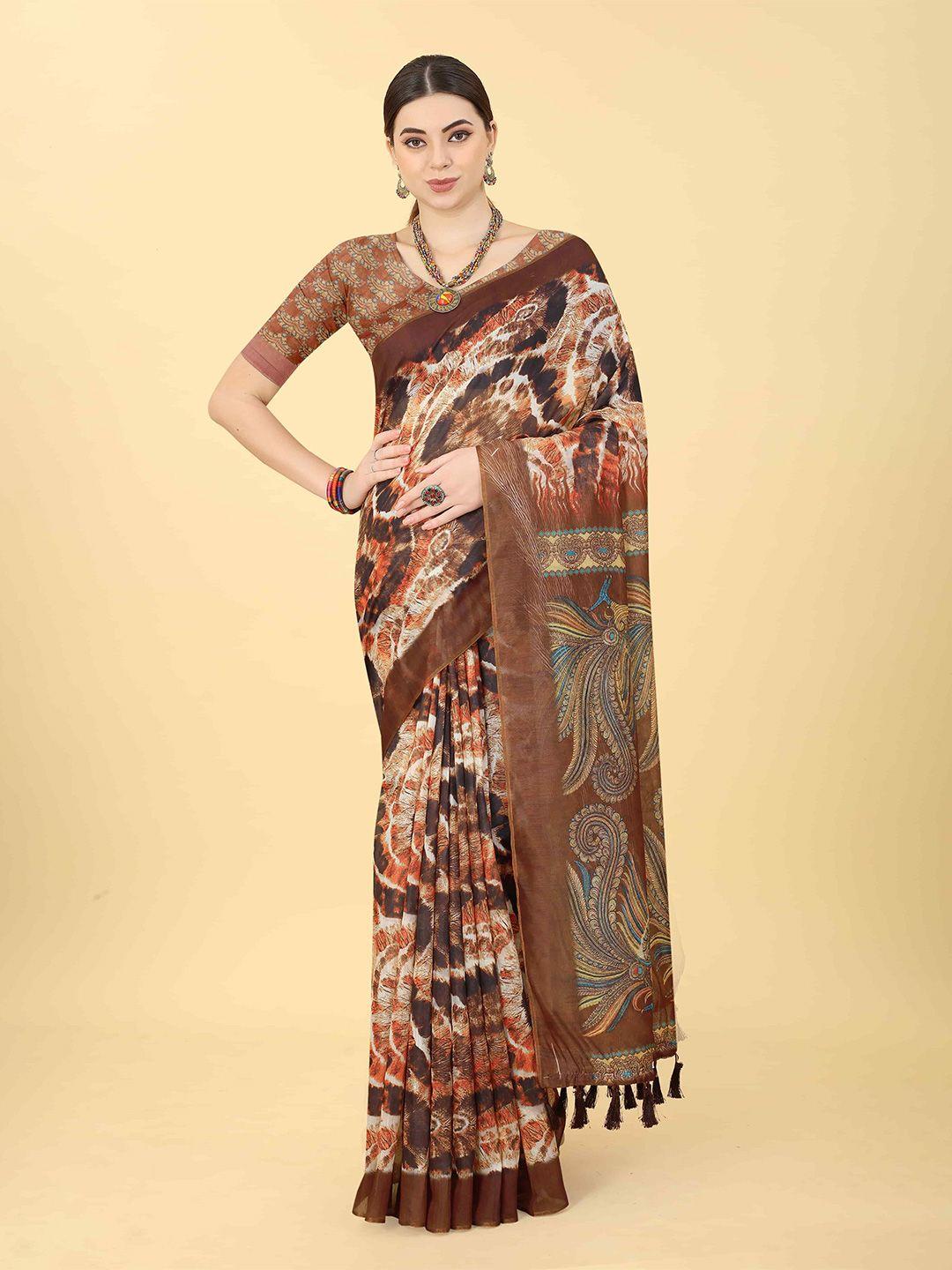 silk land kalamkari zari chanderi saree