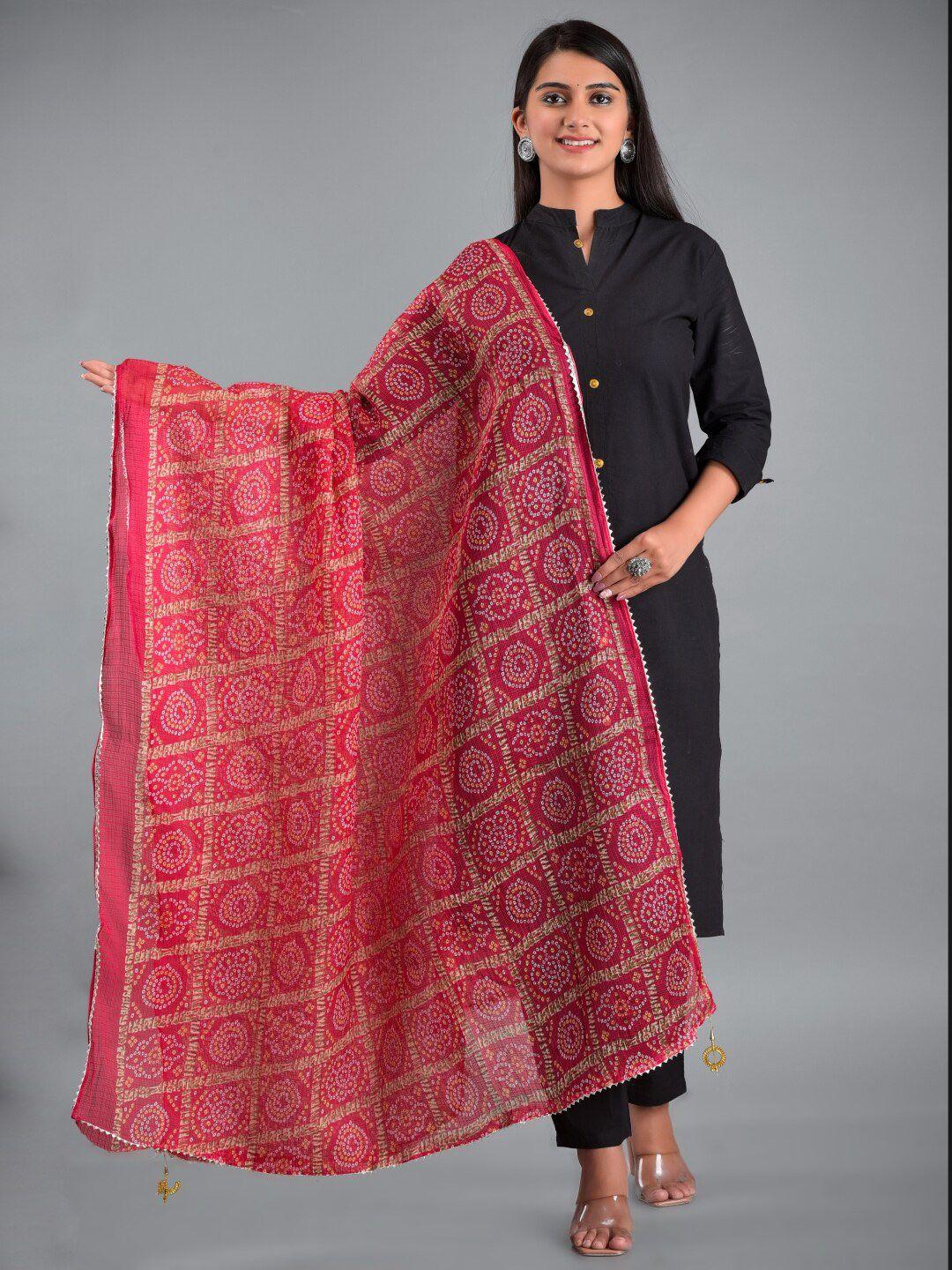 apratim bandhani printed dupatta