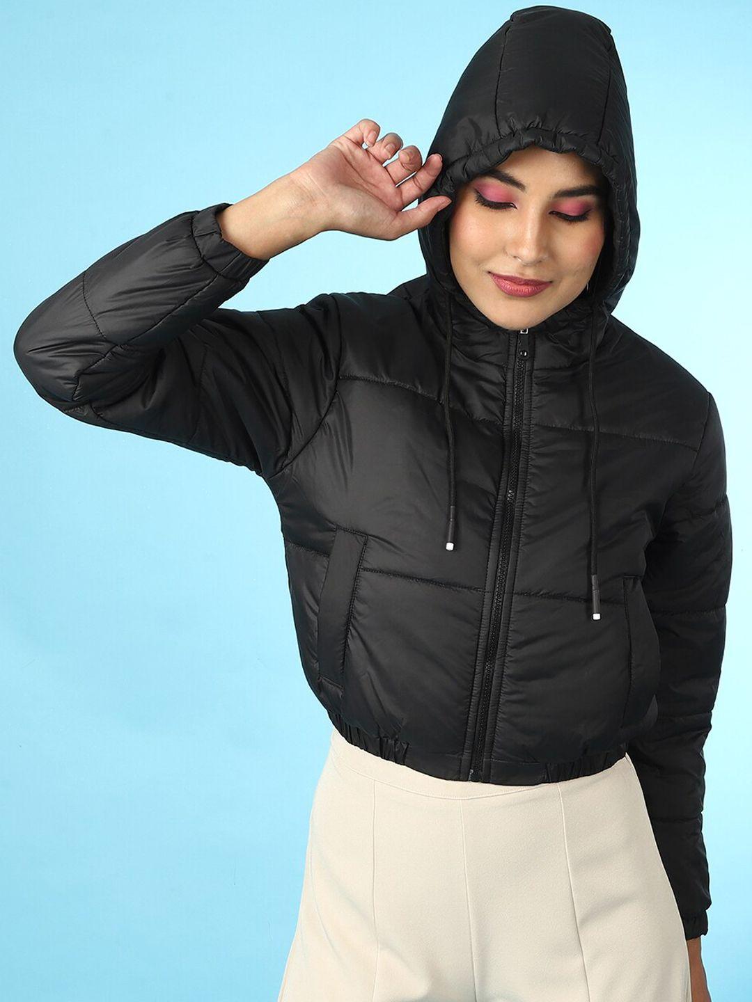 freehand women crop padded jacket